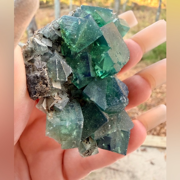 Accessories - Rare UK Green Fluorite Cubes | Rogerley Mine England Green/Blue Cubes